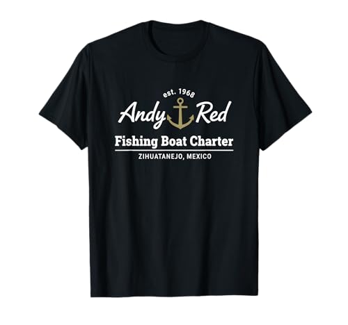 Andy Red Fishing Boat Charter Zihuatanejo Est 1968 T-Shirt
