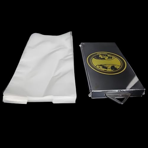 WACCOMT Pack 100 Stück Klare Schrumpffolie Taschen mit Aufhängeloch POF Heißsiegel Schrumpffolie Taschen zum Verpacken von Telefonzubehör Elektronischen Bauteilen Kosmetika (11x22cm (4.3x8.6 inch))