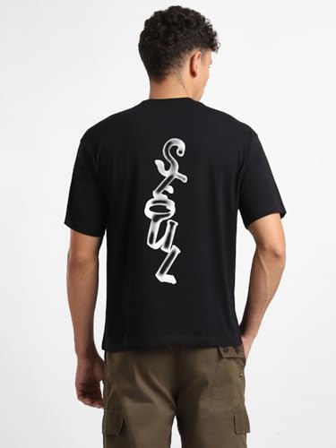 Image of NOBERO Men's Cotton Oversized Printed T-Shirt