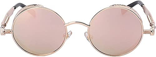 Image of OWL Steampunk Vintage Retro Round Circle Gothic Hippie Colored Plastic Frame Sunglasses Colored Lens