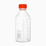 stonylab Botella de Almacenamiento de Medios con Tapa Rosca Naranja GL45, Vidrio Borosilicato, 250 ml, para Uso en Laboratorio, 1 Unidad