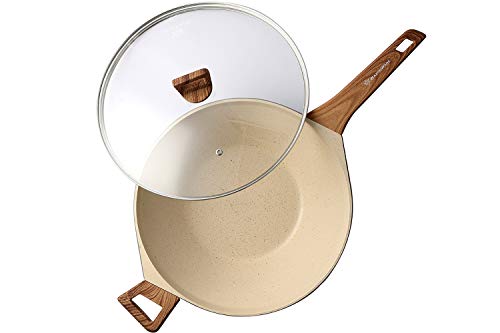 WaxonWare Wok mit Glasdeckel Cover