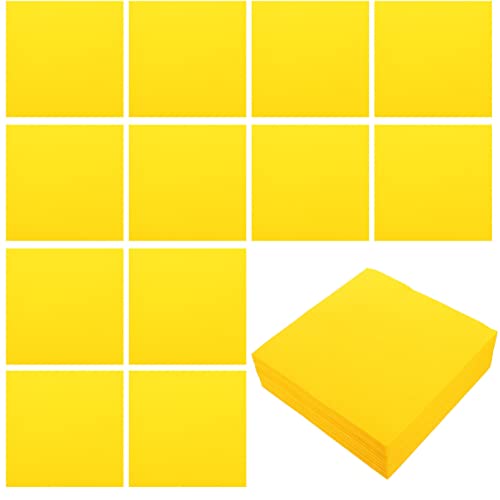 Serviettes de table jaunes épaisses écologiques de qualité supérieure