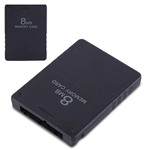 Fosa ソニーのPlaystation2に対応 8M - 256Mメモリカード ゲームアクセサリー 高速 プレイステーション2専用のメモリカード (ブラック 8M)