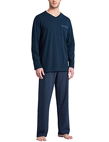 Preisvergleich Produktbild Schiesser Herren Schlafanzug lang Pyjamaset, royal, 50