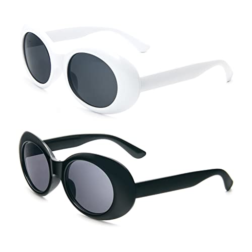 Retro Oval Sonnenbrille Damen Herren - Vintage Style Mit UV-Schutz