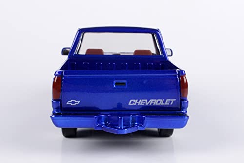 All Star Toys Motormax 1992 Chevy 454Ss Pickup Lowrider Truck Candy Blue 1/24 Diecast Model Exclusive Get Low 79036 #TOP7