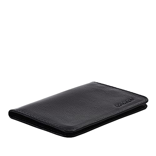 M.ART Slim Wallet, Leather Credit Card Holder with Minimalist Slim Front Pocket 154 (Black)3