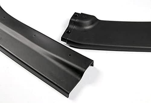 PU/504 Unpainted Matte Black ZL1 Style Front Bumper Body Kit Splitter Lip 3PCS Compaitble with 2016-2018 Chevy Camaro LT LS SS