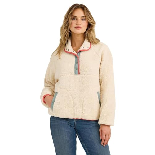 Wrangler Women's White Sherpa Pullover