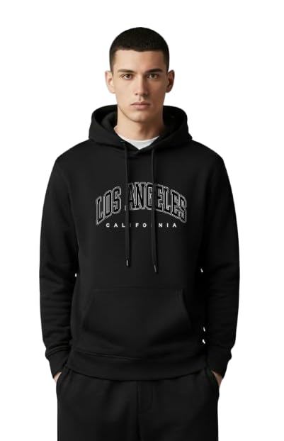 Image of Meut Men's Cotton Blend Hoodie | Stylish & Warm Sweatshirt for Gym, Running, Travel & Winter Wear | Comfortable Hooded Pullover for Everyday Use