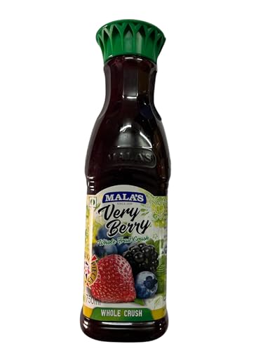 Image of Mala's Whole Fruit Crush Veriberry, 750 Millilitre (Pack of 2)