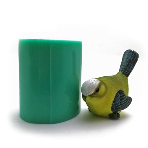 Molde de silicona para pájaros, moldes de resina de silicona para pájaros, molde hecho a mano, moldes de fundición de resina epoxi para velas de resina, de manualidades