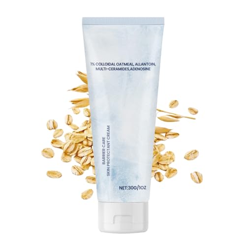 Colloidal Oat Cream, Skin Barrier Repair Cream with 1% Colloidal Oatmeal, Skin Barrier Protectant for Dry Skin, Moisturizing Cream for Face & Body, Relieves Dryness & Enhances Natural Barrier