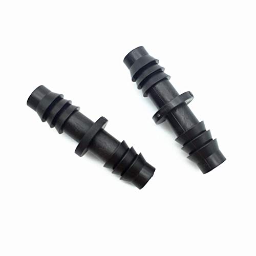 LXLXXAYLS Garden Plumbing 200PCS 8/11mm Straight-Through Joint Through Connection Water Pipe Head Irrigation Systems Garden Wate