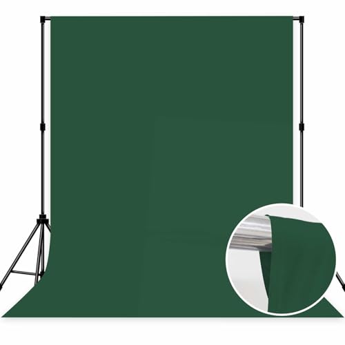 Fondo Fotográfico Tela Verde Profundo 8x10ft Sin Costuras miniatura 2