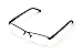 V.W.E. Men Half Rimless Rectangular Non-prescription Glasses Frame Clear Lens Eyeglasses (Gray)