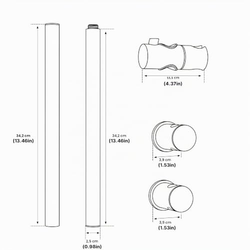 Barre de douche coulissante 68 cm chromée 360° MORADO