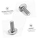 OKUMEYR 24pcs Stainless Steel T-Bolt Fasteners Multipurpose Screws Easy Installation Machine Accessories for Industrial Use