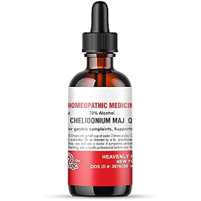 Heavenly Herbals، Inc. Chelidonium Majus Q - صبغة الأم - طب المثلية - صنع في الولايات المتحدة الأمريكية - 60 مل - يساعد على تحسين شكاوى الجهاز الهضمي ، والسفن من الولايات المتحدة الأمريكية.