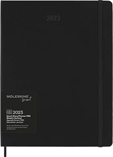 Moleskine Smart Planner Pro 2023 Weekly, 12-Month, Black