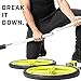 AXLE Home Gym Workout Barbell Bundle with Ab Roller Wheels, 5kg Weights, Foot Anchors, & Resistance Band, Collapsible Workout Equipment & Outdoor Training for Men, Women, and Youth