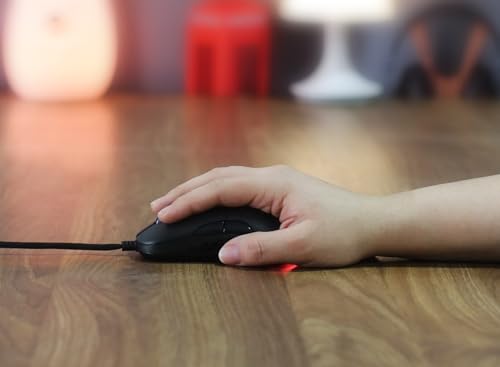 Mouse Gamer Adamantiun Gladius M11 Com Mousepad Para Pc Notebook Jogos Led Rgb Com Fio Cabo Paracord