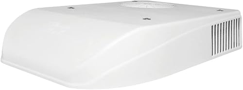 Coleman -Mach 47024-076 Signature Series MACH 8 Plus Aire acondicionado con bomba de calor y condensado - Patín de madera, 15,000 BTU, blanco ártico