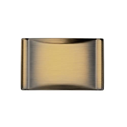 Image of Richelieu Hardware BP260637CBRZ Teramo Collection 1 3 /8-inch (35 mm) x 13 /16-inch (20 mm) Chocolate Bronze Traditional Rectangular Cabinet and Drawer Knob for Kitchen, Bathroom, and Furniture