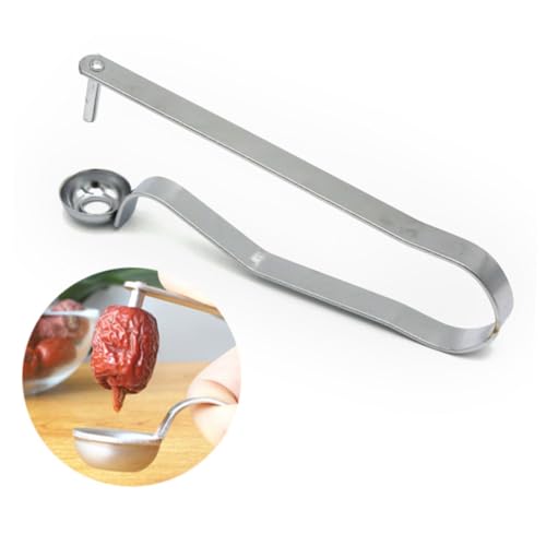 MAGICLULU Stainless Steel Cherry Corer Tool for Removal Fruit Pitter for Jujube Dates Essential Kitchen Gadget for Home Use