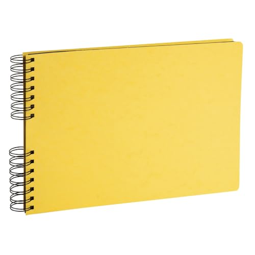 EXACOMPTA - Ref 16540E – Karton mit 6 Fotoalben mit Spiralbindung, Aquarell, 50 Schwarze Seiten – 150 Fotos – Format 32 x 22 cm – Umschlag aus glänzendem Karton, in den Farben Blau, Koralle, Gelb,