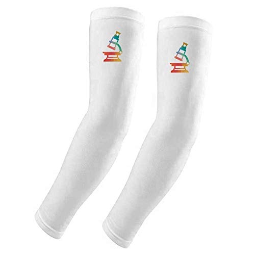 Guantes de protección UV para microscopio DIYthinker con estampado de química textil
