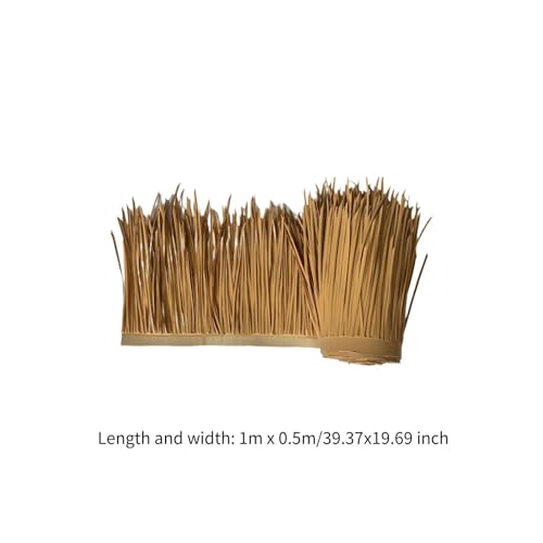 Image of Artificial Thatch Roofing Synthetic Thatch Grass Roof for Bar Garden Outdoor 100cmx50cm Style A