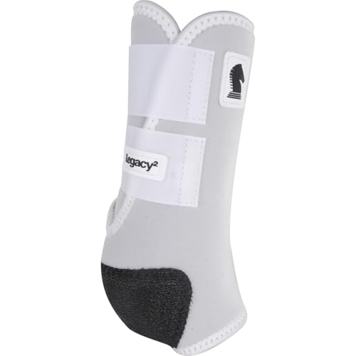 Image of Classic Equine Legacy2 Support Boots, Front (White, Large)