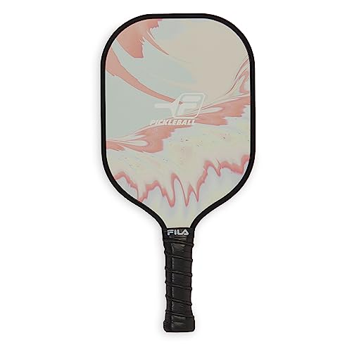 FILA Accessories Fiberglass Pickleball Paddle - Pro Pickle Ball Paddles, Fiberglass with Honeycomb Polypropylene Core, Lightweight Comfort Grip, Cute Pickleball Paddles (Sold Individually) - Taffy