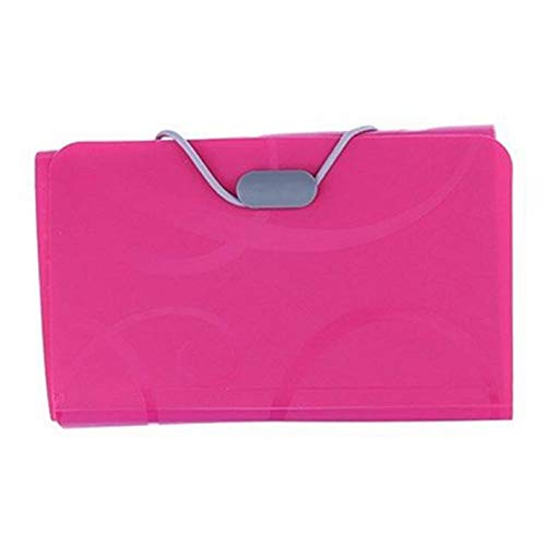 Cobaka Plastic Candy Color File Folder Small Document Bags Expanding Wallet Bill Folders for Documen