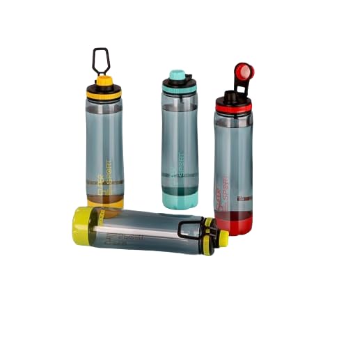 SPACE POLYCRAFT Super Sports Leak-Proof Water Bottle for School and Office Use | Durable And Bpa-Free Ideal For Hydration During Workouts And Outdoor Activities | 900ML (Multicolor, Pack Of 4) (B0DFQDHZN4) Amazon Price History, Amazon Price Tracker