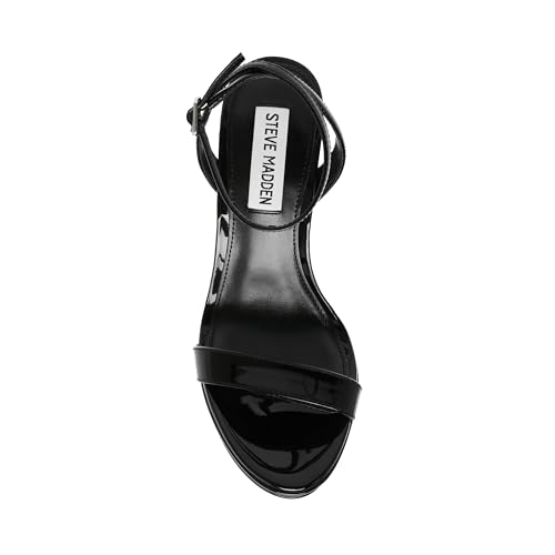 Image of Steve Madden Wafer 4.5 inch High Heels for Women - Women's Open Toe Stiletto Heels with Ankle Strap