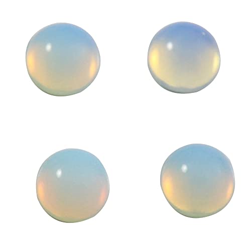 Gems&JewelsHub Opal Laboratorio Creado Piedra Preciosa Cabujón 8x8 mm Forma Redonda 4 Piezas Al Por Mayor Lote 7.85cts GTC-450 Cover
