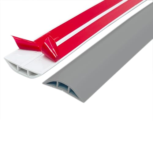 Goulotte passe câble sol en matériau durable pour gestion de câblage propre