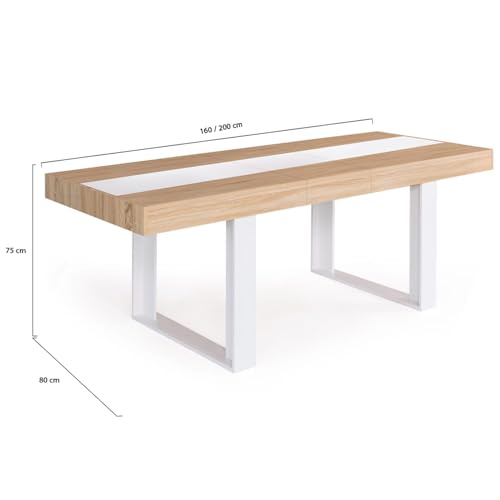 Table à manger extensible PHOENIX 4-8 pers IDMarket