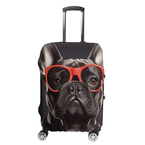 Suitcase Covers for Luggage Washable Luggage Cover French Bulldog Luggages Wheel Covers Elastic Travel Carry On Suitcase Cover Travel Luggages Protector Sleeve Fit 29-32 Inch XL
