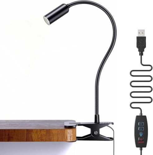 Image of Hifree Aluminium Reading Light, Clamp-on Desk Lamp