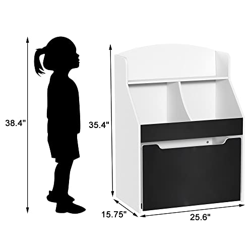 Toy Storage Organizer Kids Bookshelf Rolling Toy Box For Boys Girls Play Room Bedroom #TOP2