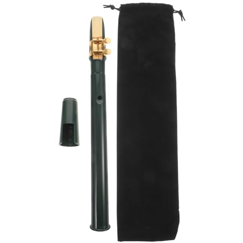 UTHCLO Mini Saxofón Portátil para Adultos Instrumento de Viento Ligero y Compacto Diseño Práctico sin Bordes Afilados para Principiantes y Ejercicios de Capacidad Pulmonar