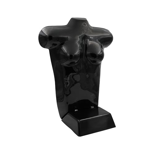 SSWBasics Economy Black Plastic Countertop Female Shirt Display | T-Shirt Display Mannequin Form | Fits Women’s Sizes 5-10 Shirt Mannequin Display