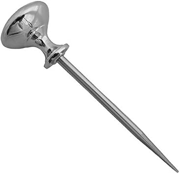 Hybrid Marlin Spike Lacing Needle Tool for 550# Paracord, Leather, Other Cords Chrome Handle