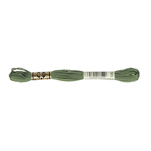Image of DMC #3362#25 Thread Embroidery Thread, 12 Bundles, Green Type DMC25B