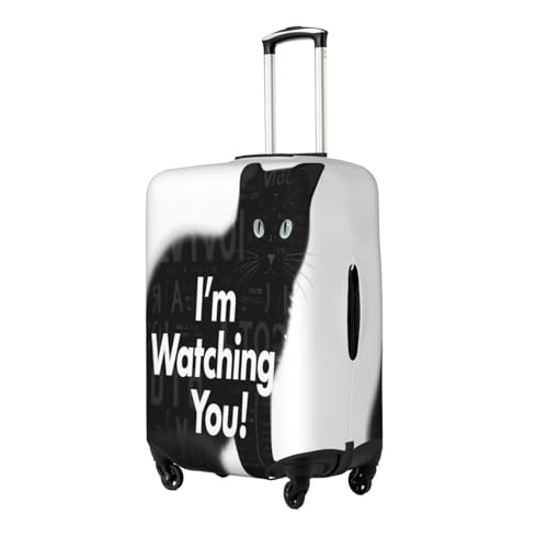 Graphic Cat Watching You Luggage Covers For Suitcase Travel Suitcase Cover Protector Scratch-Resistant Covers For 18-21 Inch Luggages S2