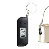 Mini Reloj Digital de Bolsillo, diseño Ligero y portátil, Clip de fijación fácil para Llaves, Lectura LED Transparente, de sincronización electrónico confiable, Rutina Diaria de los